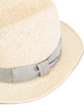 Grosgrain trim straw hat