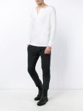 Cotton-blend Henley Shirt