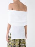 lace-chain colder shoulder top