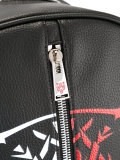logo print backpack