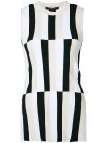 striped panel tank top