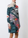 patterned knit dress