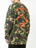 camouflage logo sweatshirt 
