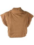 cap sleeve cropped jacket
