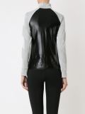 panelled jacquard jacket