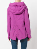 patched mini parka