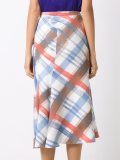ruffled midi skirt