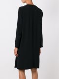 draped shift dress