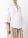 flared sleeved shift shirt