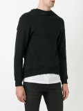 split-open back sweatshirt