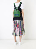 logo print backpack