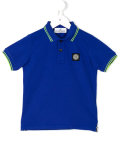logo patch polo shirt 