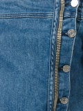strapless denim jumpsuit