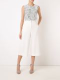 sleeveless printed blouse