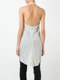 draped halter top