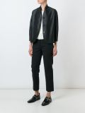 buttoned cropped jacket