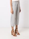 striped cropped trousers