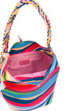 rainbow tassel tote