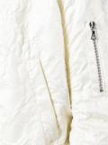 ruched effect bomber jacket