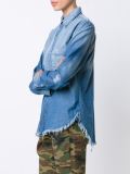 'Axel' frayed denim shirt