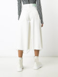 wide leg denim culottes