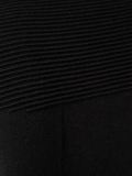 ribbed shoulders knitted blouse