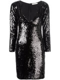 sequin V-neck dress