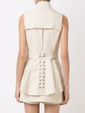 turtle neck lace up blouse