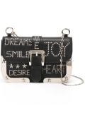 gold-tone studded shoulder bag