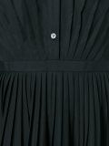 flared pleated shirt dress