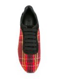 checked sneakers