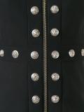 embellished zip mini-dress 