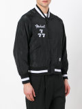 'Society' embroidered bomber jacket