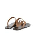 Python-Effect Leather 'Dina' Sandals