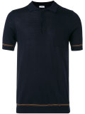 contrast stripe polo shirt 