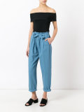 drawstring flared pants