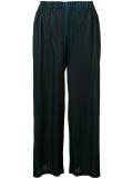 pleated bicolour trousers