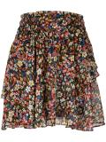 floral print layered skirt 