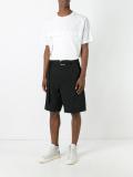 striped pattern tailored shorts