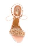 embellished front sandals