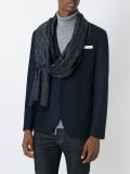 lettering print scarf