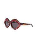 embellished round sunglasses