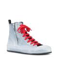 painted hi-top sneakers 