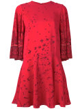bird embroidered dress