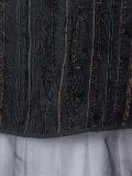 Textured sheer trim top