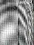 checked double breasted coat 