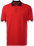 tipped cuff polo shirt