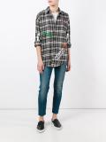 multiple prints plaid shirt