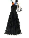 bead and tassel pendant necklace