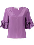frilled sleeve top